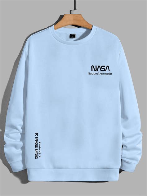 Manfinity ModaGents Oversized Men's Letter Graphic Long Sleeve Casual ...