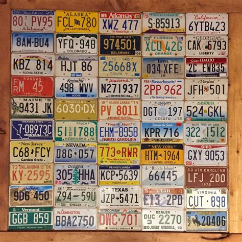 Complete 50 State US License Plate Collection in Good Condition - Etsy