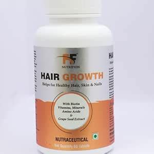HAIR GROWTH TABLET WITH BIOTIN,VITAMIN, MINERALS AMINO ACID & GRAPE ...