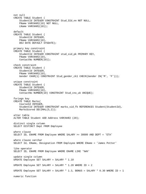 Image result for SQL Syntax Examples