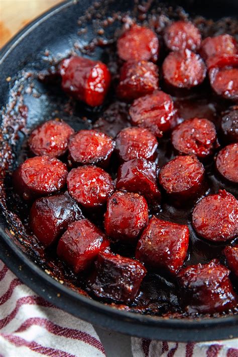 Sausage Burnt Ends | Recipe | Smoked sausage, Smoked food recipes ...