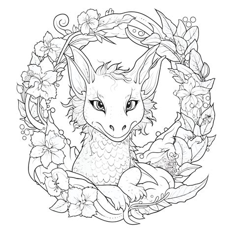 Cute Coloring Pages Dragon