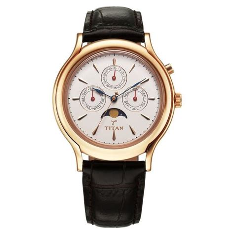Buy Online Titan 40 years Quartz Multifunction with Moon Phase White ...