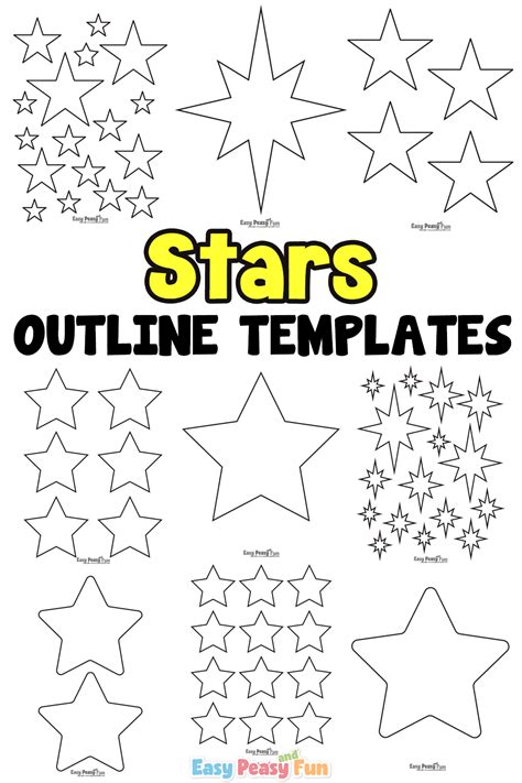 Free Printable Star Templates - Easy Peasy and Fun