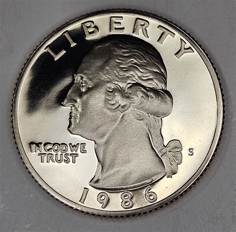 1986 s Washington Proof Quarter- USA Coin | Property Room