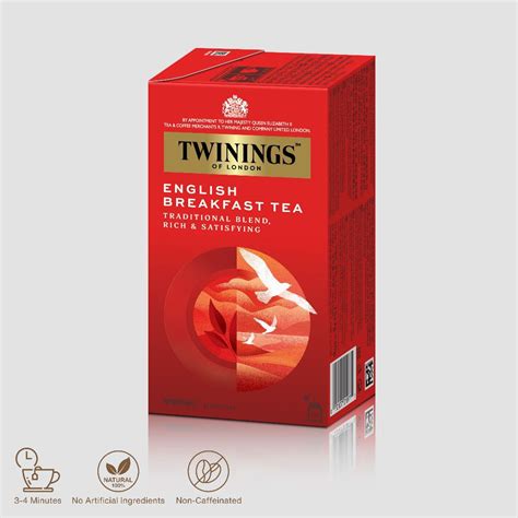 Twinings Classics English Breakfast Tea 25s x 2g |Black Tea | Tea Bag ...