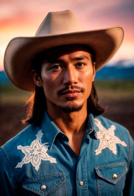 Cowboy con cappello in un ambiente fotorealistico | Immagine generata ...