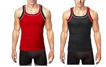 Buy Amul Comfy Men's Cotton Macho Sporto Gym Vest (Assorted Colour and ...