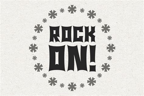 Rock Music Fonts