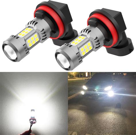 PHINLION H8 H11 LED Fog Light Bulb or DRL, 3200 Lumens Super Bright ...