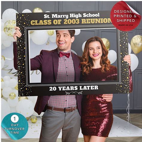 High School Reunion Photo Booth, School Reunion Selfie Frame, Class ...