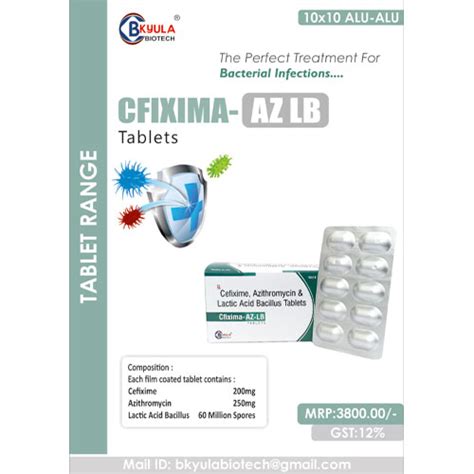 CFIXIMA-AZ LB Tablets Bkyula Biotech