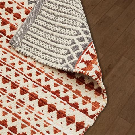 Buy Melange Cotton Blend Woven Dhurrie - 90x60cm from Home Centre at ...