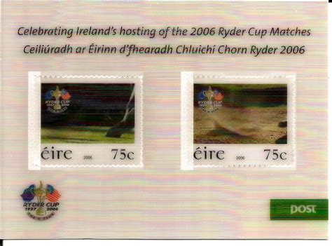 3D Lenticular Golf Stamps -Ryder Cup Tournament 2006- 3D Stamps of ...
