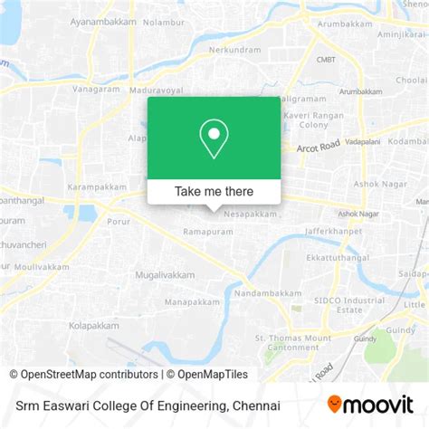 How to Get to Srm Easwari College Of Engineering in Mambalam Gundy by ...
