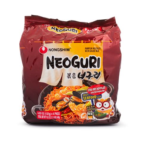 Get Nongshim NeoGuri Spicy Seafood Stir-Fry Noodles 4 Packs Delivered ...
