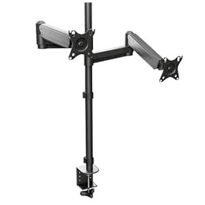 Rife Extra Tall Dual Monitor Stand, Pneumatic Monitor Arm Mount for 2 ...