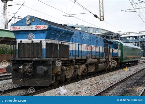 Diesel Locomotive of Indian Railways Editorial Photography - Image of cables, city: 98829727
