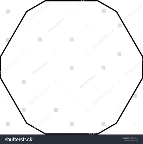 Twelve Sided Polygon All Sides Unequal Stock Vector (Royalty Free ...