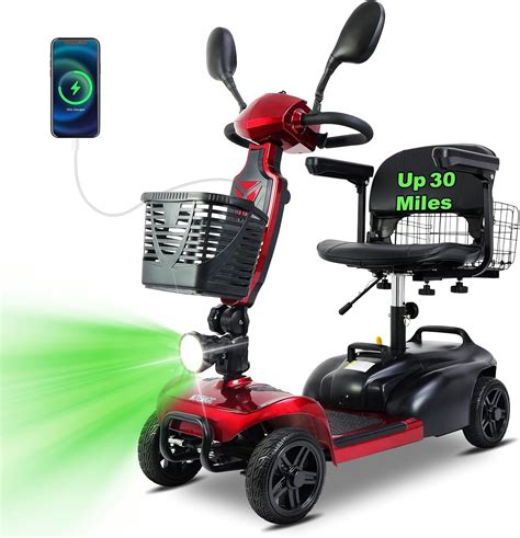 Amazon.com: MOVEMAGIC 30 Miles Long Range 4 Wheel Electric Mobility ...