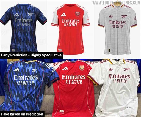 Arsenal 25-26 Home, Away & Third Kits Info Leaked - Footy Headlines