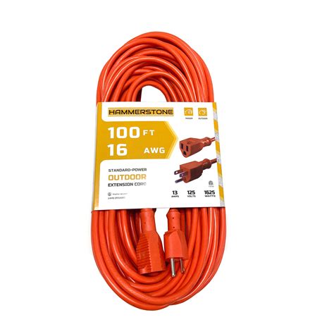 100 Ft Orange Extension Cord 16 AWG ETL - PO100ORA– Tectron International