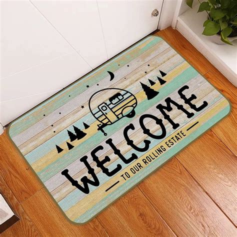 Amazon.com: KXO Welcome to Our Rolling Estate Decorative Doormat,Funny ...