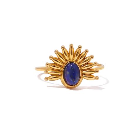 Astra Bloom Gold Plated Ring – Sorele Jewellery