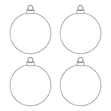 Printable Christmas Ornament Template - Free Printable Templates