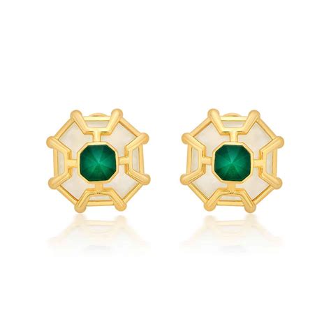 Buy Armour Emerald Doublet Statement Stud Online