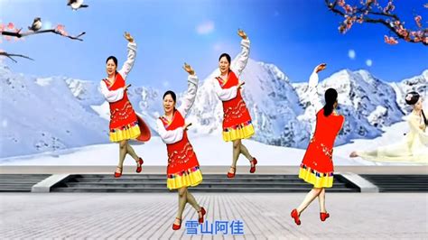 广场舞《雪山阿佳》经典歌曲，优美大气，正背面演示更容易学-舞蹈视频-搜狐视频