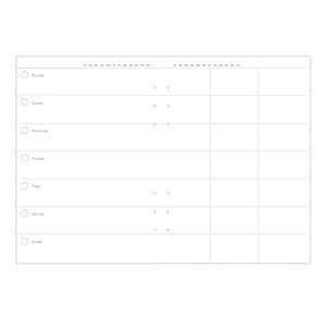 Filofax Clipbook Undated Planner Refill, Week to View, A5 (8.25" x 5.75 ...