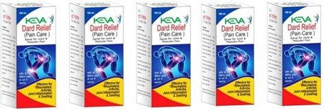 Buy Keva Dard Relife Syrup For Joint & Muscular Pain [5x100ml=500 ml ...