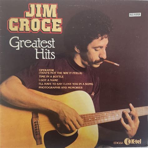 Jim Croce – Greatest Hits Vinyl LP | Vintage 1980 Compilation | Singer ...