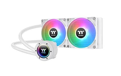 Thermaltake TH240 V2 ARGB Sync/AlO Liquid Cooler/Fan 120mm*2/PWM 500 ...