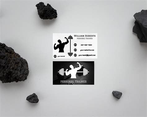 Personal Trainer Business Cards 的图像结果