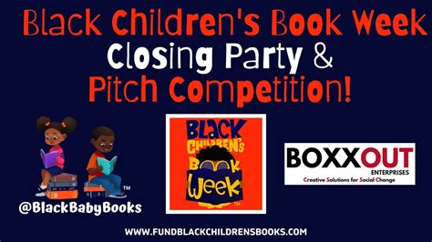 Black Childrens Book Week Closing Party and Pitch Competition! on ...