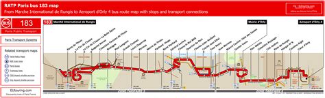 Paris bus maps and timetables for bus lines 180 to 189
