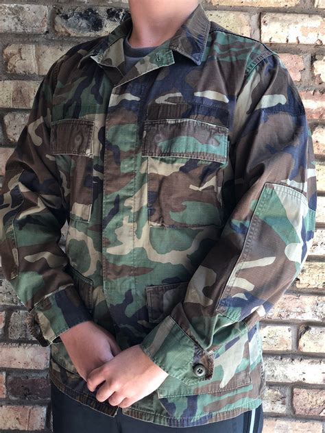 US Military Surplus Vintage BDU Camo Jacket Woodland - Etsy