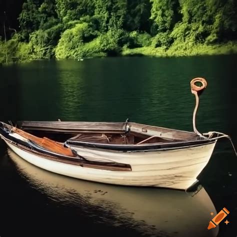 Small boat on the water on Craiyon