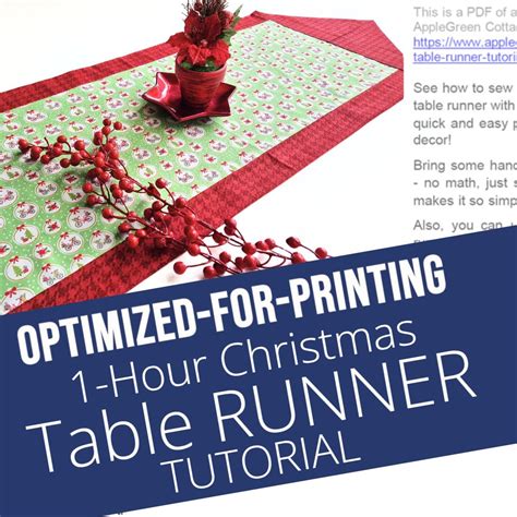 Image result for One Hour Table Runner Pattern