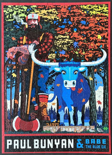 Paul Bunyan. Puzzle Twist. 500. Spoiler in 2nd pic. : r/Jigsawpuzzles