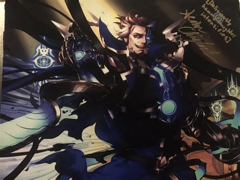 Sean Chiplock, the English voice of Belphomet, signed a print and card ...