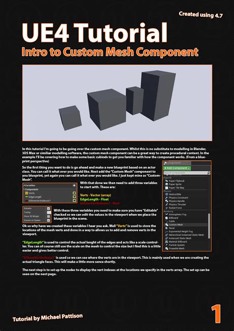 Image result for UE4 Procedural Mesh Tutorial