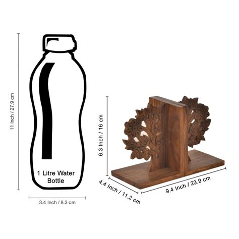 Wooden Engraved & Carved Tree Of Life Book End - Book Ends Online ...