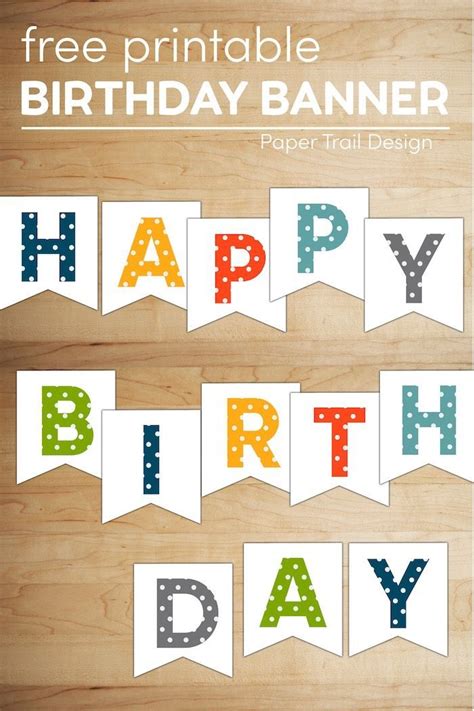 Free Birthday Banner Printable