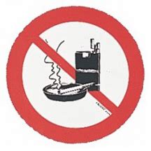 Pegatina en PVC --13 cm--- Prohibido Fumar | Tienda del Mar