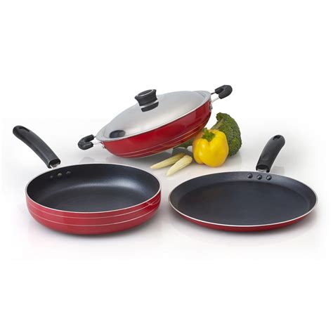 Anjali 3 Pcs FAB Nonstick Induction Gift Set (Dosa tawa 270mm, Kadai ...