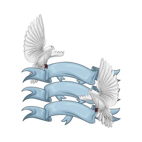 Dove flying ribbon Images - Free Download on Freepik