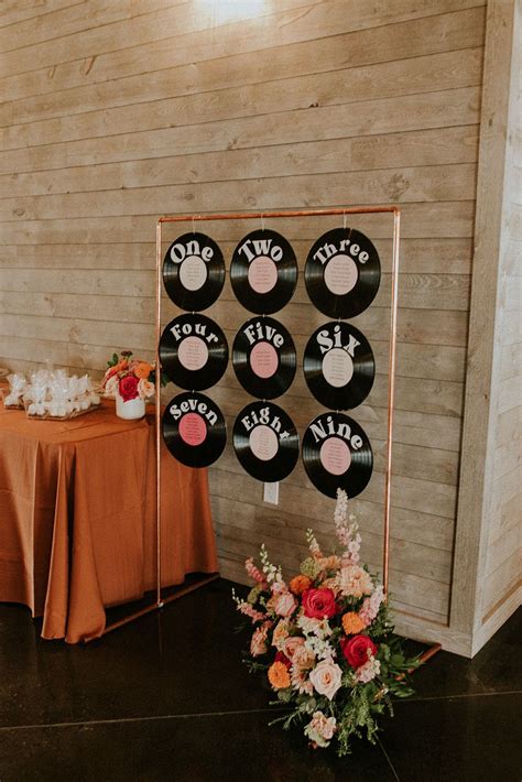 A Modern 70's Inspired Wedding | Something Blue Weddings | Music themed ...